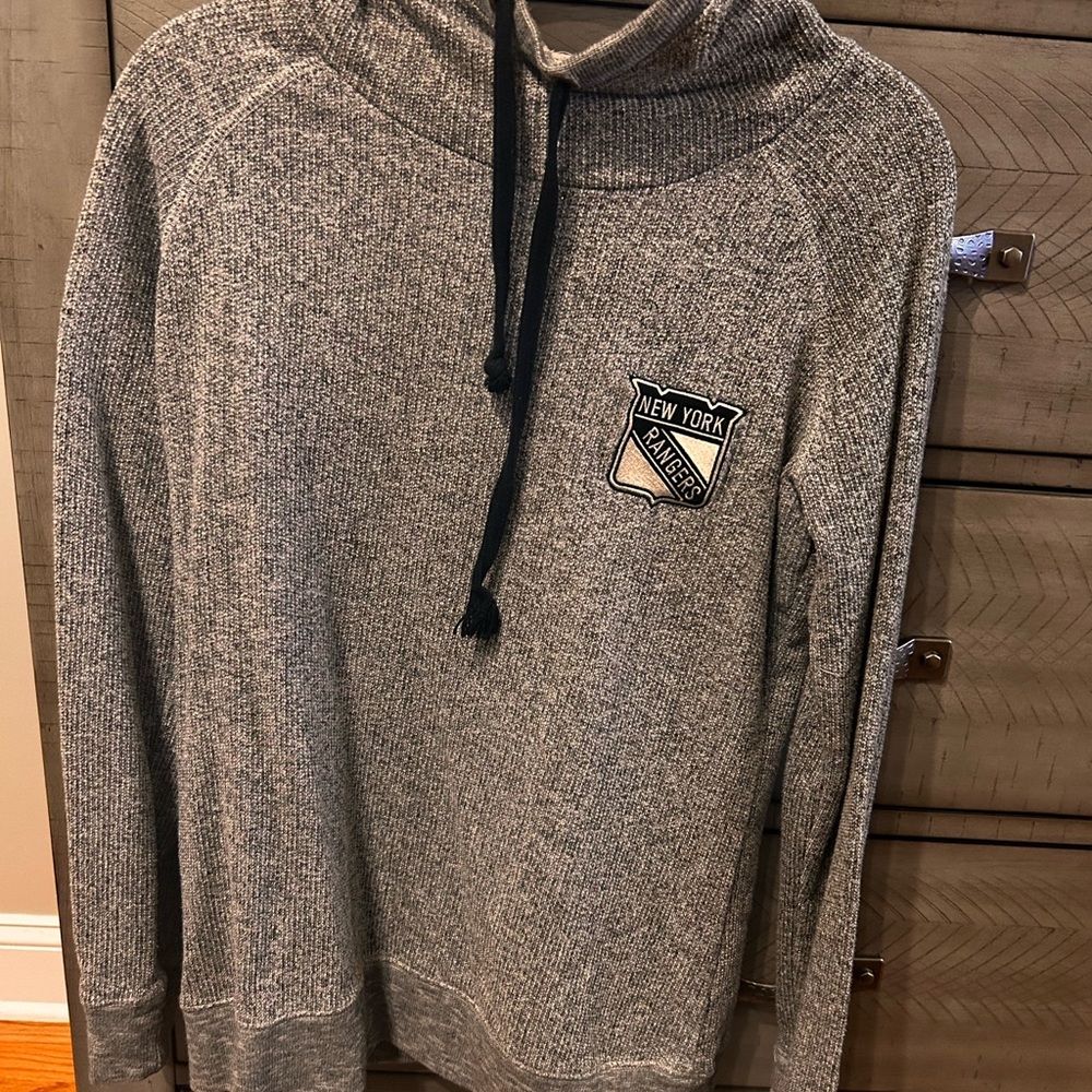 New York Rangers Gray Hoodie Sweatshirt